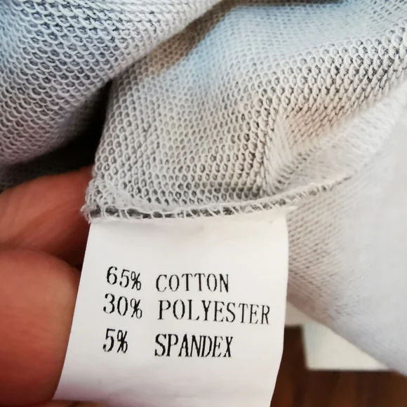 3/$30  Color Block Hoodie in White and Gray （Large) - Picture 4 of 6